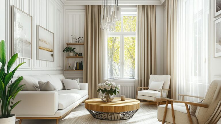 Zasłony w kolorze ścian