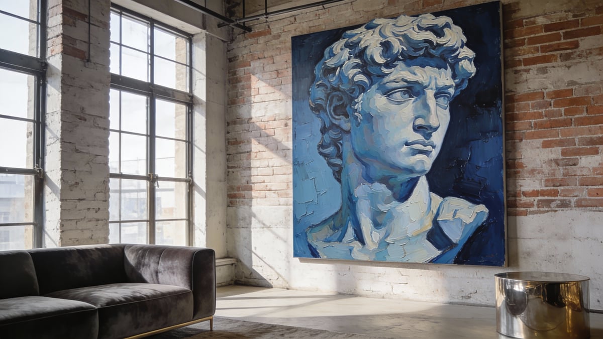 cover popiersie dawida na p otnie sekret luksusowej aran 1768820721400